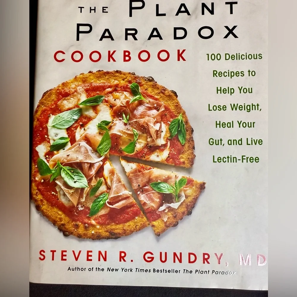 Lot of TWO PLANT PARADOX and PLANT PARADOX COOKBOOK By Steven Gundry MD